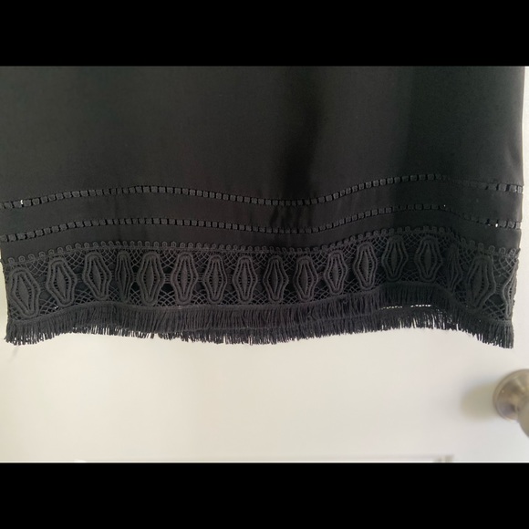 CYNTHIA ROWLEY Black short sleeve dress - Picture 3 of 6